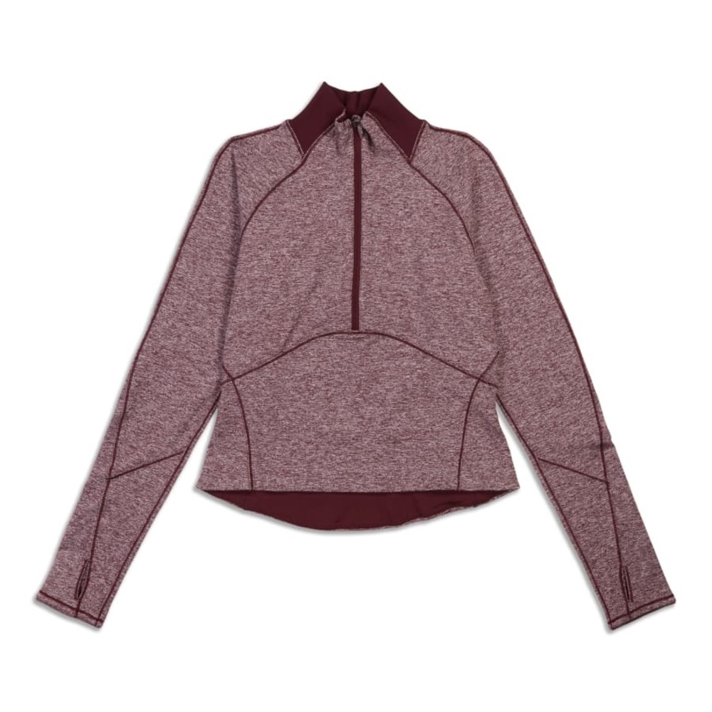 Lululemon Athletica Red Performance Jacket with High Collar